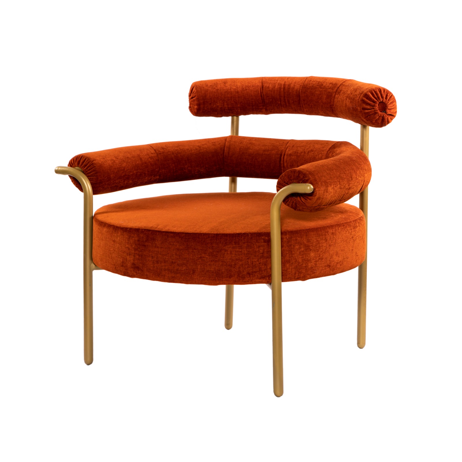 SINGLE SEATER SOFA GOLD(M.S GOLD POWDER COATED)