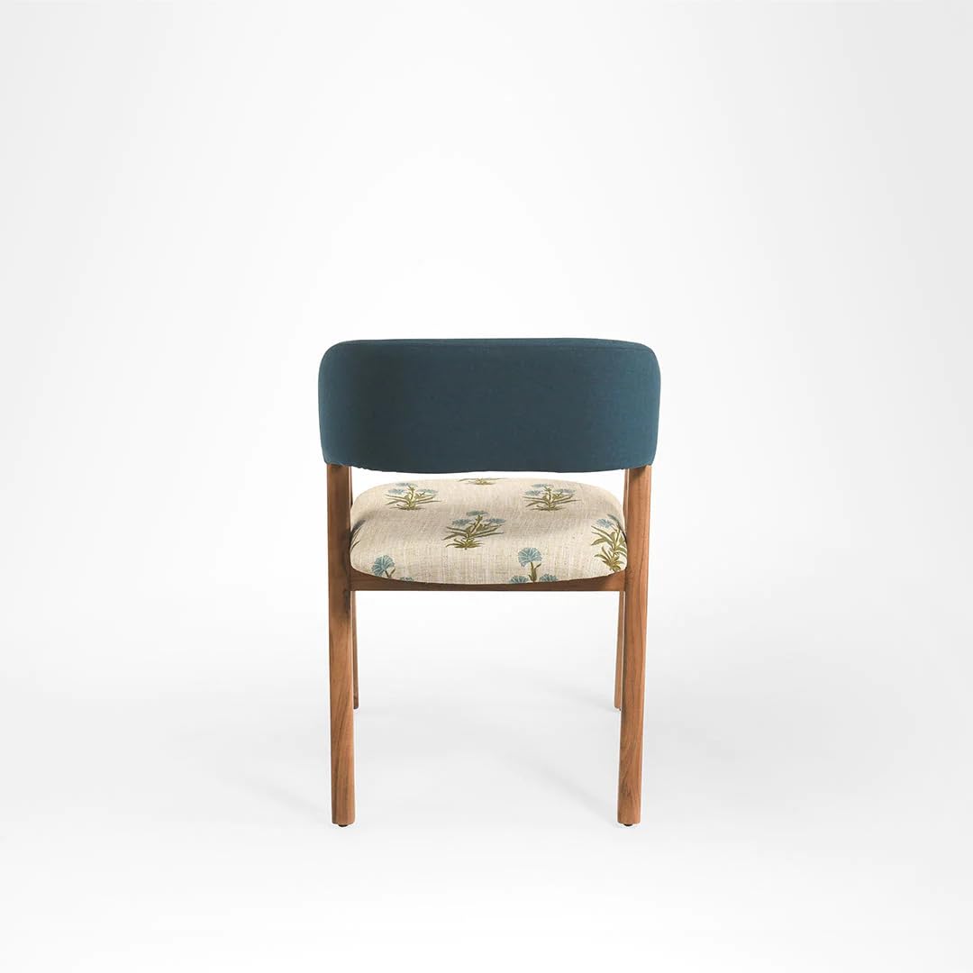 Pablo chair with acacia and upholestry