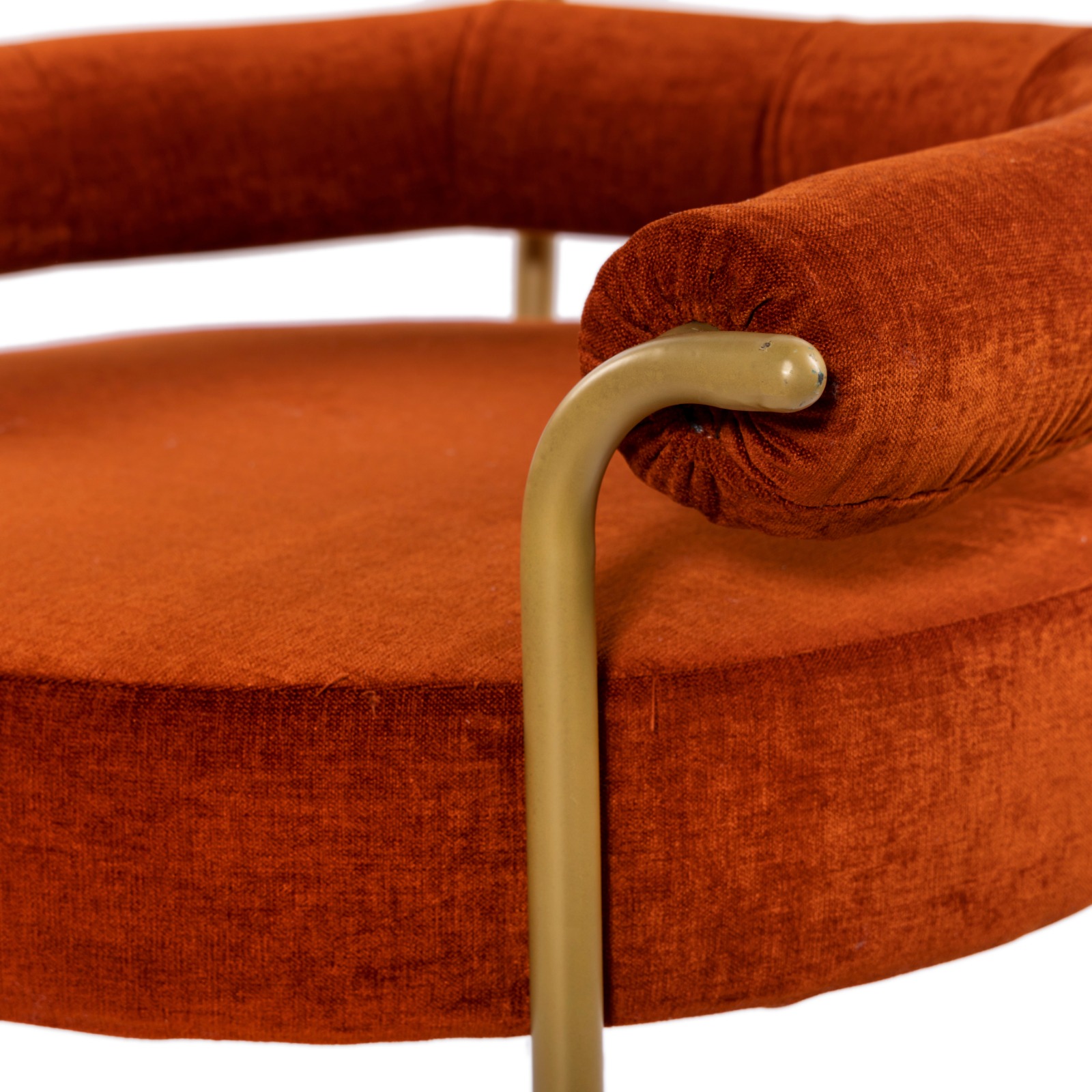 SINGLE SEATER SOFA GOLD(M.S GOLD POWDER COATED)