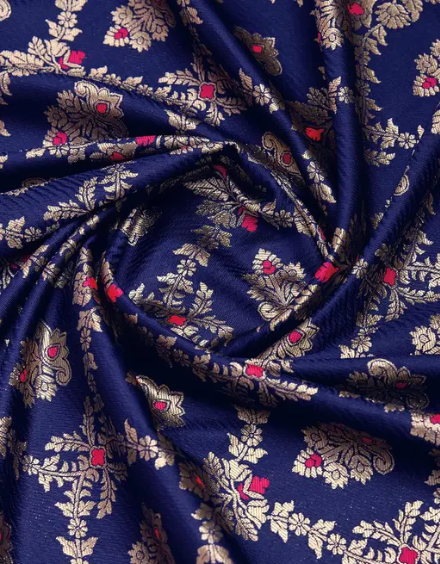 Rich Banarasi silk saree with heavy blouse