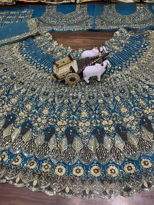 Soft Butterfly Net Lehenga Choli set, adorned with intricate sequins embroidery