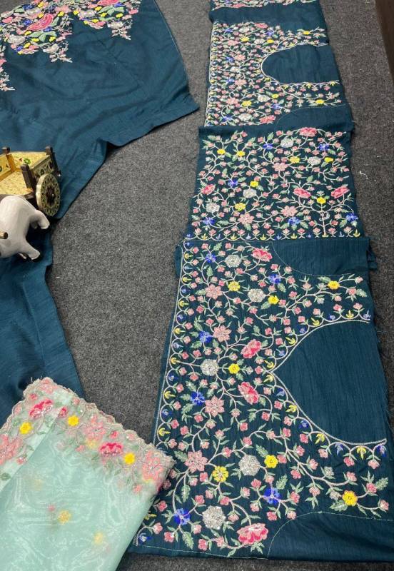 Satin Silk Lehenga Choli Set