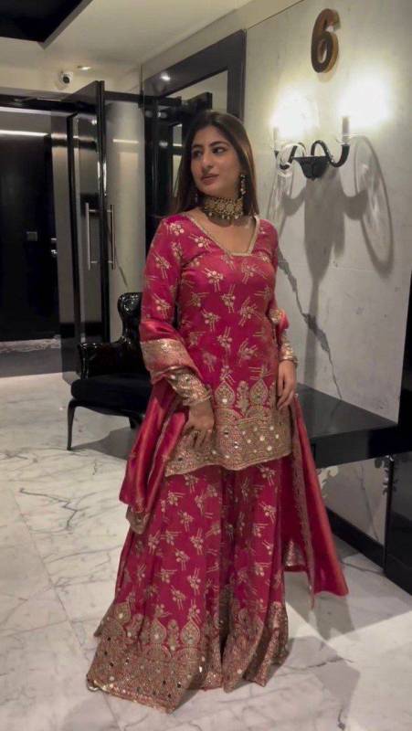 SHARARA TOP DUPATTA SET