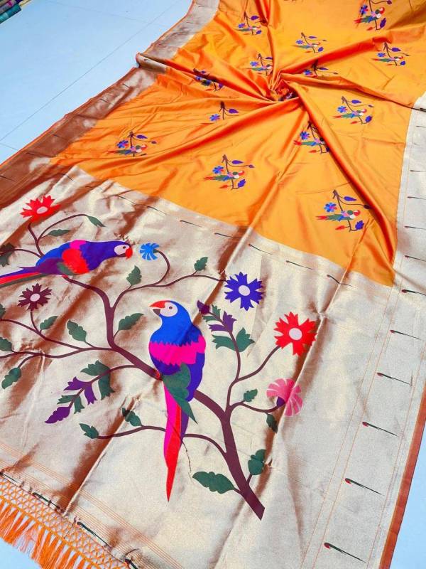 Soft Silk Saree with Pure Jari Weaving 