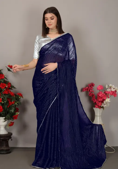 Womens Chiffon Saree