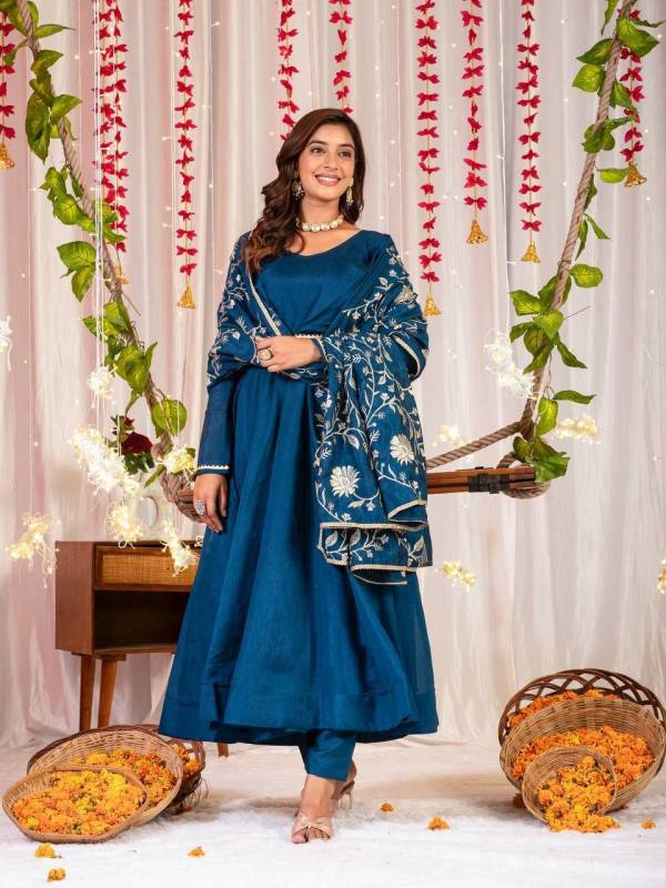 ANARKALI GOWN WITH PENT AND DUPATTA