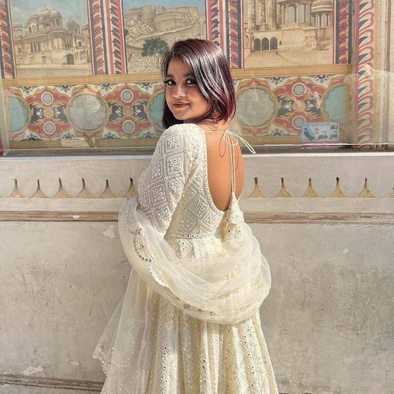 Anarkali Type Gown With Dupatta