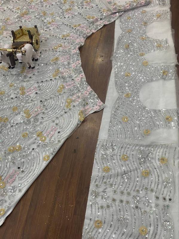 Real Mirror Sequins Work Lehenga Choli Dupatta Set
