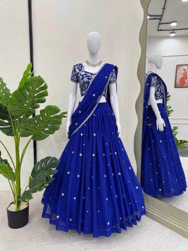 Faux Georgette Lehenga Saree