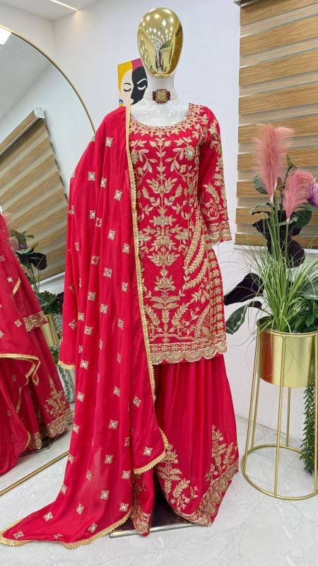 SHARARA TOP DUPATTA SET