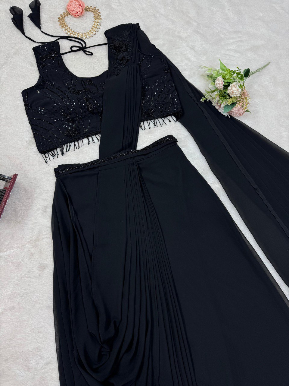 Ready-to-Wear Dhoti Style Set