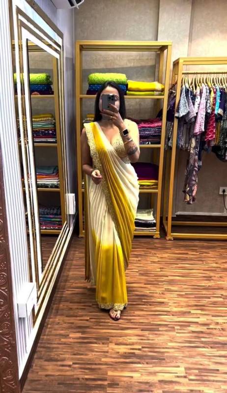 Ready To Wear Soft Chinon Silk Saree