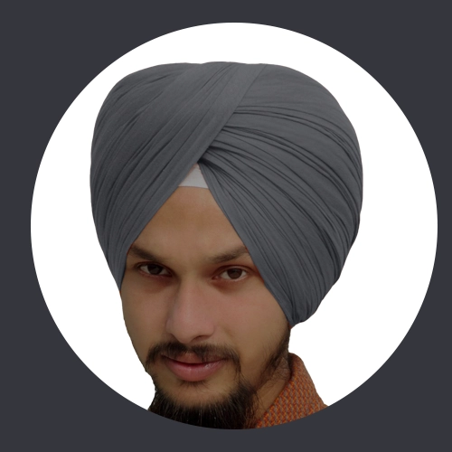 Dark Grey - Full Voile Turban