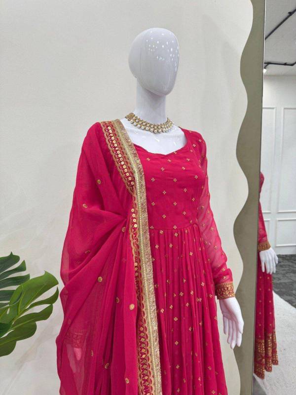 Anarkali Top Pent With Dupatta Set