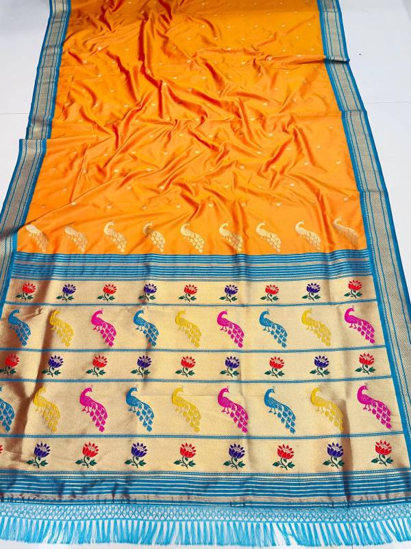 Elegant Soft Silk Saree with Pure Jari Weaving