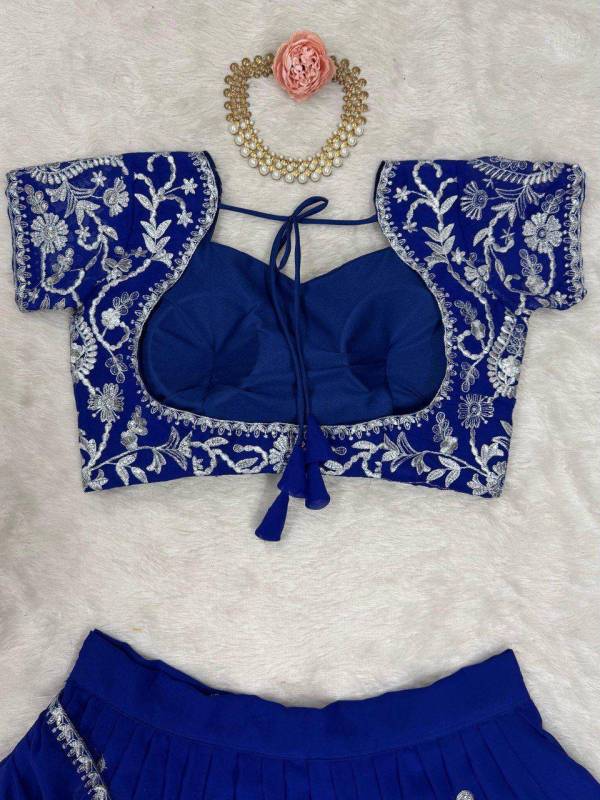 Faux Georgette Lehenga Saree