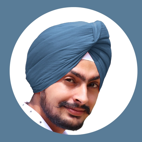 Blue Grey - Full Voile Turban