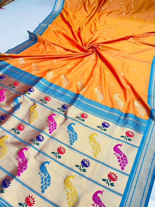 Elegant Soft Silk Saree with Pure Jari Weaving