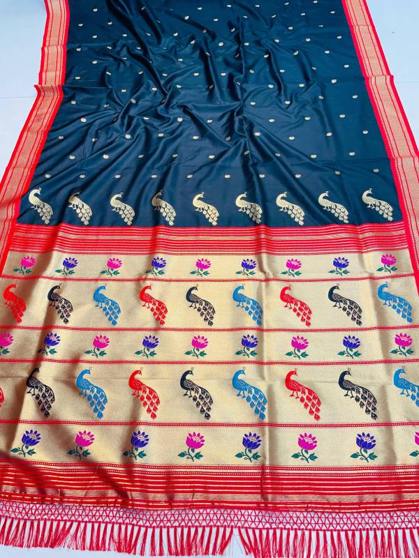 Elegant Soft Silk Saree with Pure Jari Weaving