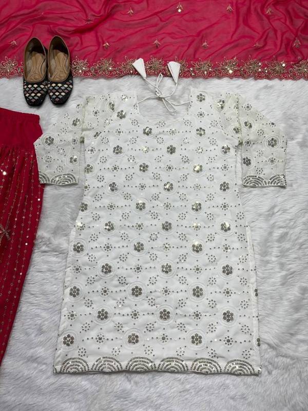 Party Wear Look Top ,Patiyala Salwar and Dupatta