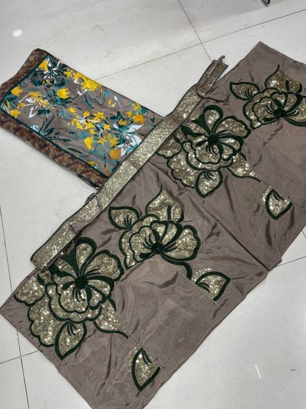  Ready-to-Wear Soft Chinon Silk Saree