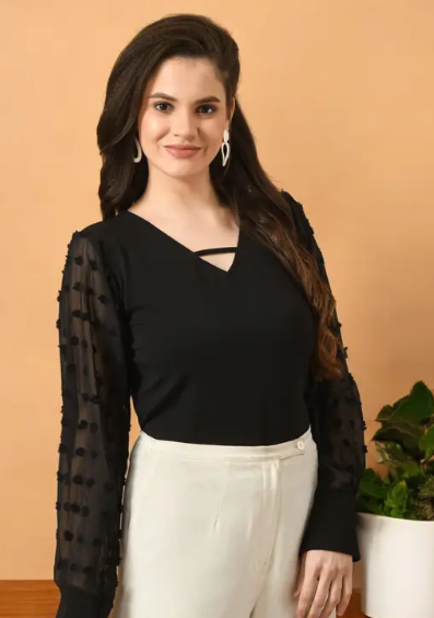 Pretty Modern Women Black Tops