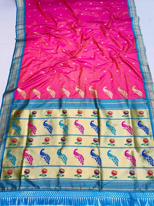 Elegant Soft Silk Saree with Pure Jari Weaving