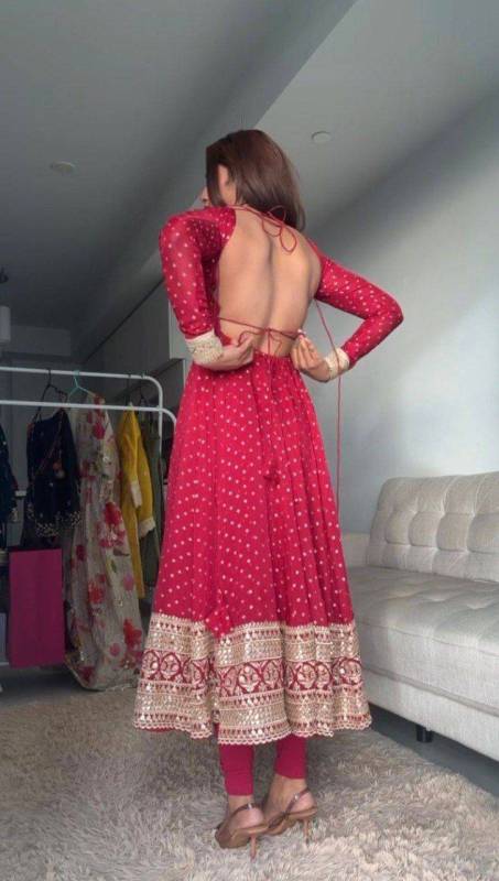 Anarkali Top Pent With Dupatta Set