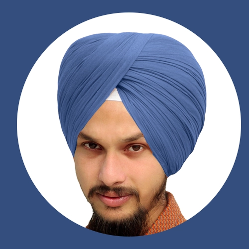 Night Navy Blue - Full Voile Turban