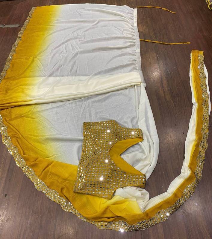 Ready To Wear Soft Chinon Silk Saree