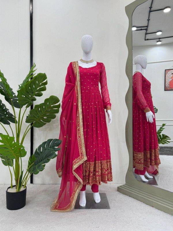 Anarkali Top Pent With Dupatta Set