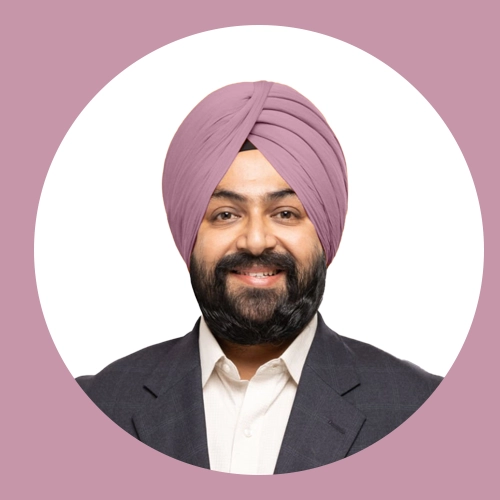 Grey Pink - Full Voile Turban