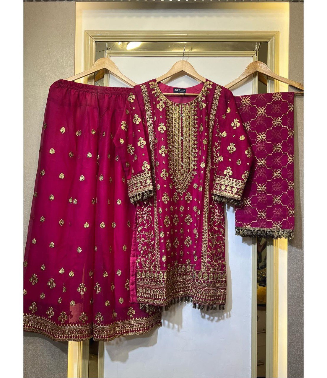 Sharara Palazzo Top Dupatta Set
