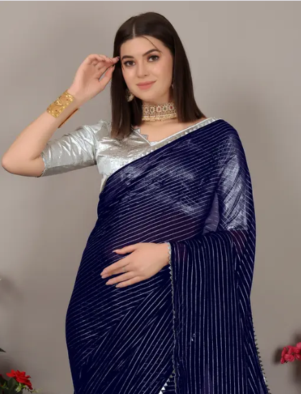 Womens Chiffon Saree