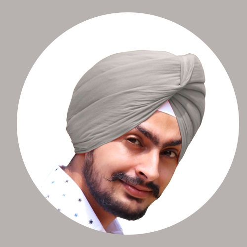 Pinkish Grey - Full Voile Turban