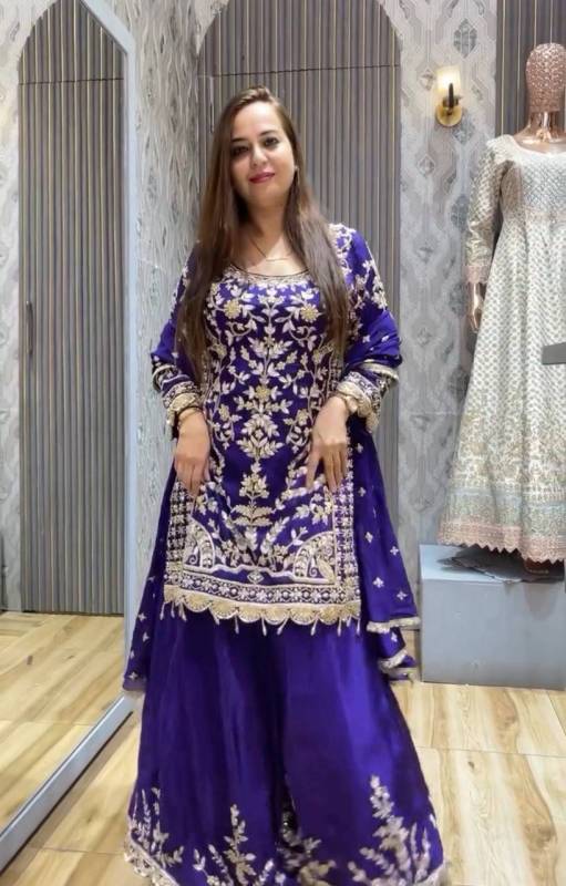 SHARARA TOP DUPATTA SET