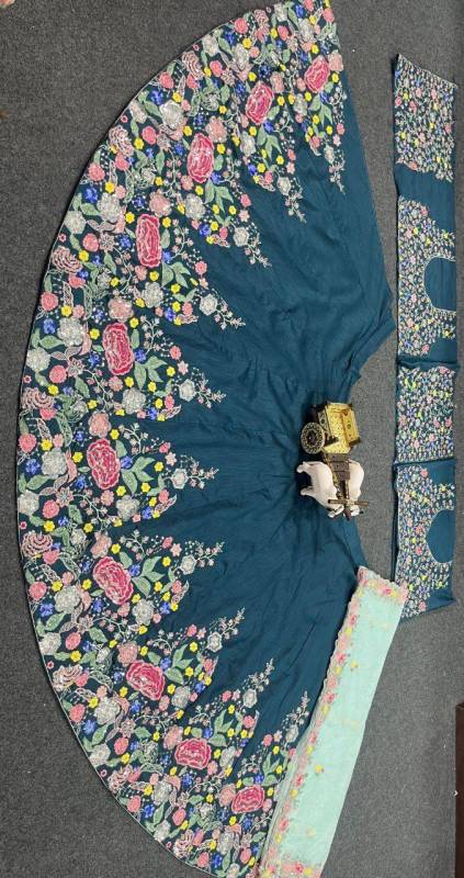 Satin Silk Lehenga Choli Set